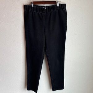 SOFT SURROUNDINGS Jeans Pull on Black Wash Large L
